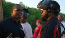 Chris Rogers, left, and Mark Ingram, right.
