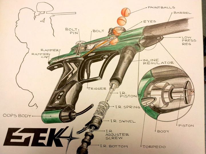 paintball gun art