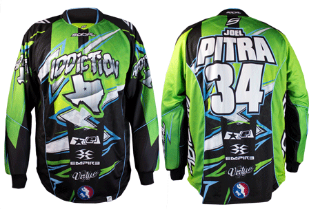 addiction custom paintball jersey gallery