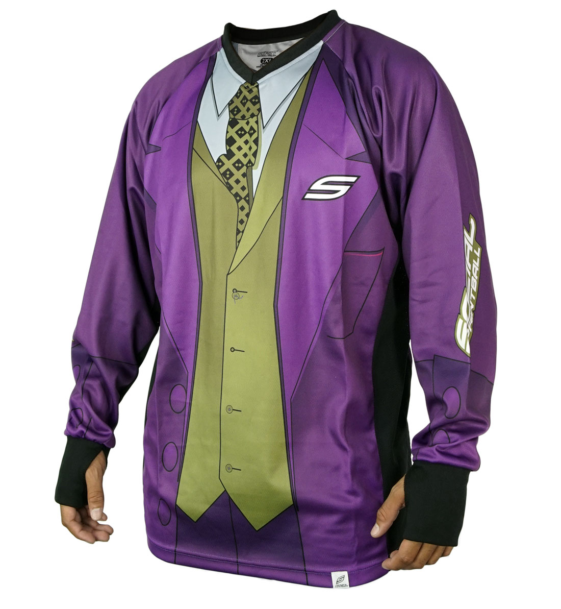 Joker Clown Prince Purple Suit, Unpadded SMPL Paintball Jersey - Social  Paintball