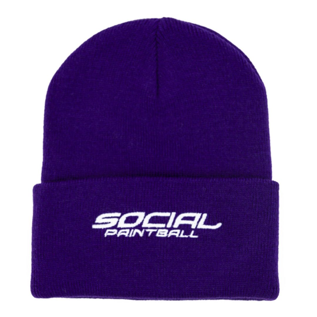 Beanie Purple Social Paintball