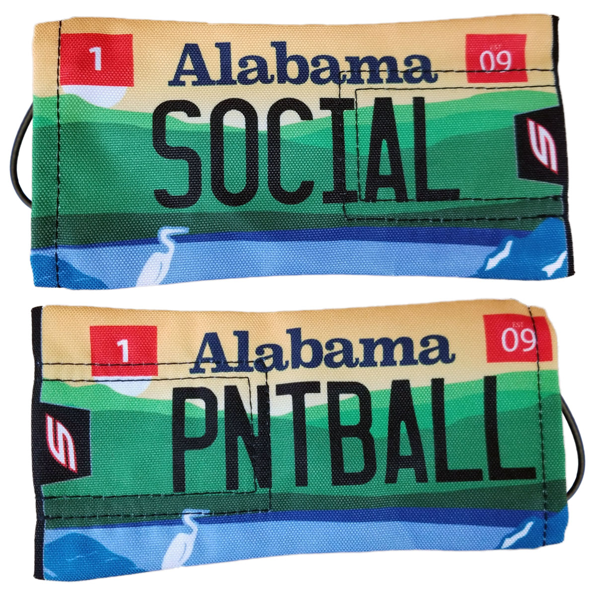 Barrel Cover, Alabama State License Plate - Social Paintball