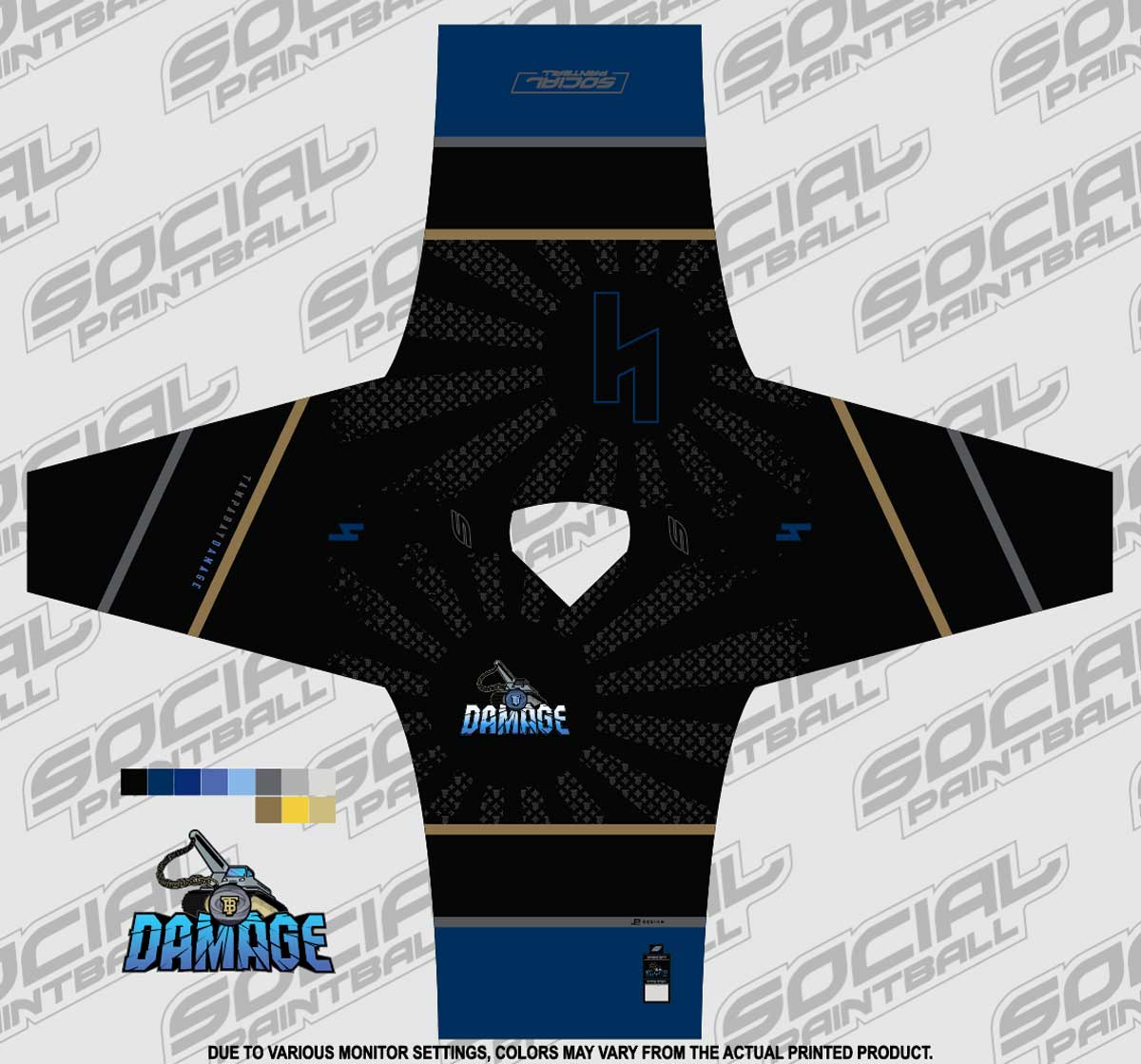 Tampa Bay Damage SMPL Jersey, LE Signature Series CJ Botsolas - Executive  - Social Paintball